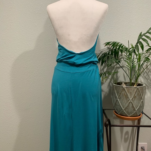 Planet Funk Backless Turquoise Dress - Picture 5 of 6